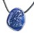 Colar Difusor Pedra Quartzo Azul Rolado Furo Aromaterapia - Imagem 1