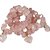 Pulseira Coração Quartzo Rosa Pedra Rolado Silicone - Imagem 2