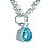 Conjunto Colar e Brinco Gota Zircônia Topázio Azul Prata 925 - Imagem 4