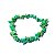 Pulseira Cascalho Pedra Crisoprasio Fio Fibra Silicone - Imagem 3