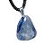 Colar Pedrinha Quartzo Azul Natural Montagem Pino Prateado - Imagem 5