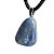 Colar Pedrinha Quartzo Azul Natural Montagem Pino Prateado - Imagem 3