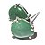 Brinco Topinho Pedra Quartzo Verde Natural Gota Prata 950 - Imagem 1