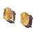 Brinco Topinho Pedra Rutilo no Quartzo Oval Liso Prata 950 - Imagem 2