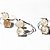 Anel Nlux 2 Pedras Disco Rutilo 8mm Prata 950 aro Ajustável - Imagem 5