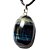 01 Pingente Nlux Cabochão Oval Olho de Falcão Montagem Pino Prata 950 - Imagem 3