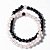 Pulseira Bolinha Obsidiana e Quartzo Rosa Para Casal 6mm - Imagem 2