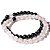 Pulseira Bolinha Obsidiana e Quartzo Rosa Para Casal 6mm - Imagem 3
