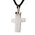 Colar Crucifixo Quartzo Leitoso Natural Montagem Dourado - Imagem 7