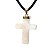Colar Crucifixo Quartzo Leitoso Natural Montagem Dourado - Imagem 5