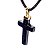 Colar Crucifixo Pedra Estrela Montagem Envolto Dourado - Imagem 3
