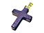 Colar Crucifixo Pedra Estrela Montagem Envolto Dourado - Imagem 4