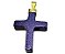 Colar Crucifixo Pedra Estrela Montagem Envolto Dourado - Imagem 2