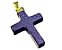 Colar Crucifixo Pedra Estrela Montagem Envolto Dourado - Imagem 1