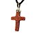 Colar Crucifixo Pedra Do Sol Montagem Envolto Dourado - Imagem 5