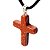 Colar Crucifixo Pedra do Sol Envolto em Prateado - Imagem 7
