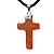Colar Crucifixo Pedra do Sol Envolto em Prateado - Imagem 8