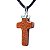 Colar Crucifixo Pedra do Sol Envolto em Prateado - Imagem 6