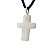 Colar Crucifixo Quartzo Leitoso Natural Pino Prateado - Imagem 5