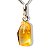 01 Pingente Nlux Pedrinha Citrino Natural 12mm Montagem Pino Prata 950 - Imagem 3