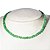 Colar Choker Bolinha 6mm Pedra Quartzo Verde Rolada 40cm - Imagem 1