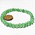 Pulseira Bolinha 6mm Pedra Quartzo Verde Natural Fio Silicone - Imagem 2