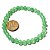 Pulseira Bolinha 6mm Pedra Quartzo Verde Natural Fio Silicone - Imagem 1