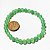 Pulseira Bolinha 6mm Pedra Quartzo Verde Natural Fio Silicone - Imagem 3