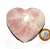 01 Coração Quartzo Rosa Pedra Natural 4 a 6 cm Classe B - Imagem 2