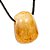 Colar Difusor Pedra Hematoide Amarelo Rolado Aromaterapia - Imagem 3