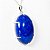 Colar Cabochão Oval Lapis Lazuli Montagem Garra Prata 950 - Imagem 3