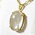 Colar Extra Cabochão Pedra Quartzo Cristal Garra Prata 950 - Imagem 2