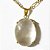 Colar Extra Cabochão Pedra Quartzo Cristal Garra Prata 950 - Imagem 1