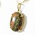 Colar Unakita Cabochão Oval Pedra Natural Garra Prata 950 - Imagem 2