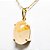 Colar Cabochão Oval Hematoide Amarelo Garra Prata 950 - Imagem 2