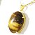 Colar Extra Cabochao Pedra Olho de Tigre Garra Prata 950 - Imagem 1