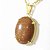 Colar Extra Cabochão Pedra do Sol Gold Stone Garra Prata 950 - Imagem 2