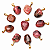 Colar Pedrinha Rodonita Rolada Montagem Pino Dourado - Imagem 7