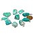 Colar Pedrinha Amazonita Montagem Pino Prateado - Imagem 5
