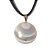 Colar Disco Agata Natural 24mm Pedra Natural Pino Dourado - Imagem 1