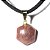 Colar Estrela Hexagonal Pedra Quartzo Morango Pino Dourado - Imagem 3