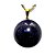 Colar Pedra Estrela Disco Liso Montagem Pino Dourado - Imagem 1