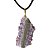 Colar Flor de Ametista 40mm Pedra Natural Garra Dourado - Imagem 3
