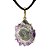 Colar Flor de Ametista 30mm Pedra Natural Garra Dourado - Imagem 3