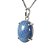 Colar Cabochão Quartzo Azul 15mm Natural na Garra Prata 950 - Imagem 2