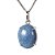 Colar Cabochão Quartzo Azul 15mm Natural na Garra Prata 950 - Imagem 1
