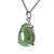 01 Pingente Nlux Gota Lisa Quartzo Verde 14mm Pedra Natural Prata 950 - Imagem 3