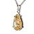 Colar Gota Pedra Hematoide Dendrita 14mm Natural Prata 950 - Imagem 2