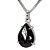 01 Pingente Nlux Gota Pedra Turmalina Preta 14mm Natural Prata 950 - Imagem 6