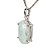 01 Pingente Nlux Águas-Marinhas Cabochão 15 mm Garra Prata 950 - Imagem 3